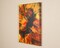 Dark Energy | Original Fluid Acrylic Pour Painting, Orange and Black Acrylic Fluid Art, Small Abstract Painting, Canvas Wall Art, 9x12 product 3